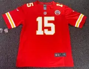 Kansas City Chiefs MAHOMES #15 Jersey BNWT NEW Men's Medium Red Stitched Nike M