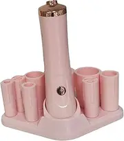 FashionCha Eyelash Extension Glue Shaker Waterproof Nail Polish Mixer Time Saving Wear-resistant Portable Liquid Shaking Tool, Pink with Base