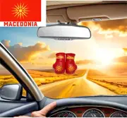 MACEDONIAN FLAG OLD/MACEDONIA Mini Boxing Gloves , ORNAMENT /SOUVENIR