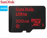 SanDisk 200GB Ultra MicroSDXC UHS-I Class 10 Memory Card