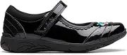 [Clarks] Girls' Relda Spark K. Oxford Flat, Black