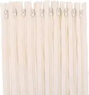Renashed 60Pcs 12Inch Nylon Coil Zippers for Tailor Sewer Sewing Craft Crafter's Specia (Beige)