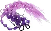 Ipetboom 2pcs Bubble Ponytail Wig for Boys and Girls Braided Hair Extension Hair Tie Colorful Hairpiece for Child's Fashi