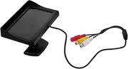GANAZONO 1Set Display Backup Camera Monitor Dual Input Rear View Screen for Safe Driving Parking Easy Installation for All Vehicle Multi Functional Display