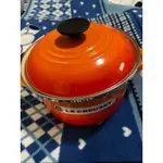 全新LE CREUSET 火焰紅🔥20公分珐瑯湯鍋附原廠盒