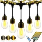 Solar Led Garden Outdoor Lights 33ft String Waterproof With Usb Port & Remote