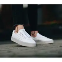 在飛比找蝦皮購物優惠-ADIDAS SAMBA ROSE 厚底 增高 全白 白線 