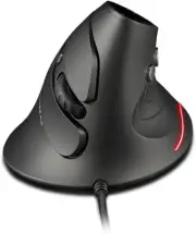 zelotes Ratón vertical con cable, 4 ajustes de DPI, 6 botones, diseño ergonómico