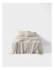 [Linen House] Marion Sheet Set in Natural