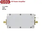 2.3-2.6GHz RF Power Amplifier Module 8W 24V w/ SMA Female Connector 20dB