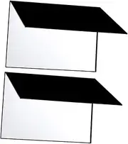 FELTECHELECTR Photography Reflector Cardboard 2 Pcs A4 Size Camera Lighting Reflector Soft Edge Highlight Darken Backside Professional Craftsmanship