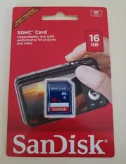 SANDISK 16GB SDHC MEMORY CARD BRAND NEW Sealed in Package SDSB-016G-A46C