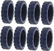 [WRITWAA] 8pcs Luggage Wheel Covers PVC Suitcase Pads Wheel Floor Protectors Universal Fit for Carry on Luggage