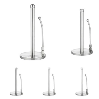 Paper Towel Holder - Stainless Steel Kitchen Napkin Roll Dispenser Stand (Pack o