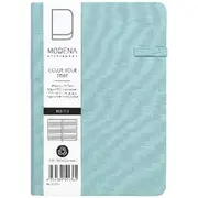 Modena A6 Linen Ruled Notebook Teal