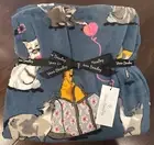 NEW Vera Bradley CAT'S MEOW Throw Blanket Plush - 80x50