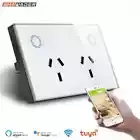 WIFI Tuya Smart Wall Socket SAA AU Electrical Plug Outlet 10A Power Touch Switch