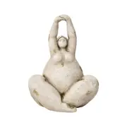 Willow & Silk Yoga Pose Garden Statue/Ornament Outdoor Decor 24x32x43cm