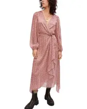 Maje Rolivate Midi Dress