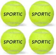 4 PCS Tennis Balls,High Bounce Practice Tennis Balls with Mesh Bag, Pet Playing