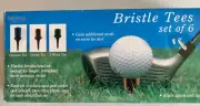 Park Avenue Bristle/Brush Golf Tees Set of 6 for Woods Drivers & Oversize - NEW