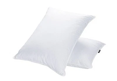 Goose Feather Down Bed Pillows for Sleeping(2 Standard/Queen (Pack of 2)