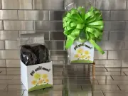 Get Well Soon Oreo Cookies Gift Basket-Box Wrapped With Green Bow