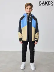 Baker by Ted Baker Shower Resistant Colourblock Coat (AW7319) | $115 - $131