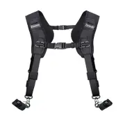 Double Shoulder Camera Strap Harness Quick Release Adjustable Dual Camera