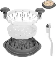 Upgrade Chicken Shredder Effortless Chicken Breast Shredder Anti-Slip Base Professional Versatile Premium Kitchen Tool Food-Grade Material BPA-Free Including Isolation Bowls and Cleaning Brush