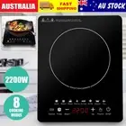Induction Cooktop 2200W Kitchen Cooker Portable Ceramic Hotplate Touch Screen