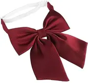 [ANDRESLAD] Men's Bow Tie Red Wine Color Pre-tied Bowknot Bow Tie for Men for Men Suitable for Formal Occasions