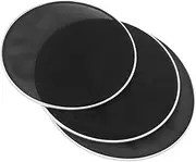 WESIEVYA 3pcs Mesh Silent Drum Heads Double Layer Drum Skin Mute Replacement Parts
