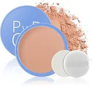 Apooliy Waterproof Setting Powder, Poreless Pressed Face Powder,Lightweight,Long-Lasting,Oil Control Makeup Powder,Translucent