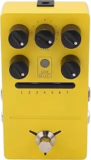 Multi Modulation Pedal Stereo Effects Chorus Flanger Tremolo Phase Vibrato Liquid Auto Wah Stutter Ring Low Bit Yellow Metal Electric Guitar Pedal FS05