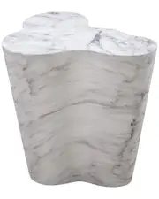 TOV Furniture Slab Marble Tall Side Table