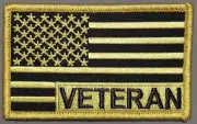 American Flag Supporting our Veterans patch