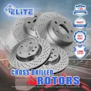 Front + Rear Cross Drilled Rotor for 2017-2024 Nissan Armada (for: Nissan)