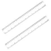 2PCS Straight Ruler Accurate Mathematics Ruler Measuring 0-30cm