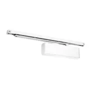 Zanda 75mm White Slimline Closer Cover and Slide Armset Door Closer
