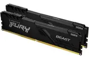 Kingston FURY Beast RAM Module - 64 GB (2 x 32GB) - DDR4-3600/PC4-28800 DDR4 SDRAM - 3600 MHz Dual-rank Memory - CL18 - 1.35 V - Non-ECC - Unbuffered