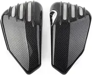 Battery Cover Fit For Harley Davidson Sportster Models XL 883 1200 2004-2010 2011 2012 2013 1Paire Battery Side Cover Motorcycle Battery Cover(Carbon Fiber Pattern)