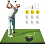 Golf Hitting Mat, 5x4ft Artificial Golf Turf Practice Mat for Outdoor & Indoor T