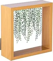 Nicola Spring 3D Shadow Box Photo Frame - 6 x 6 (15 x 15cm) - Pack of 1 - Light Wood 3D Photo Frame 3D Box Picture Frame Deep Box Memorabilia Display Case for Crafts, Keepsakes, Wedding, Graduation