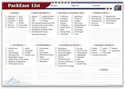 lovielf Large Travel Packing list PackEase checklist Essentials Memo Note Pad | A4 Size 8.27" X 11.69" | 50 sheets