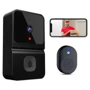 Video Door Bells WiFi Video Doorbell with Camera Black Plastic G9K73707