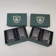 NEW Lot 4x Burns Crystal Whiskey Glasses Dram AFO Ayrshire Fiddle Orchestra