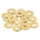 18Pcs Brass Flat Washer, M6 3/16"x1/16"x0.84mm Fenders Washers Assortment