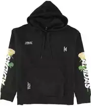 Adidas Floral Rose Black Pull Over Women's Hoodie