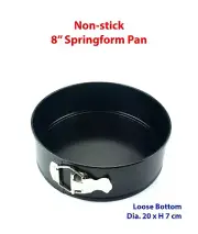 8 Inch Round Springform Pan Non-stick Loose Base Cake Tin Tray 20cm RRP $27.85